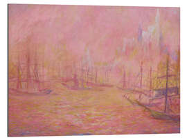 Aluminium print New York Harbor, 1917