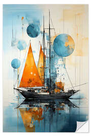 Sticker mural Sailing, Limitless Distance