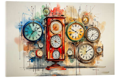 Acrylic print Clocks