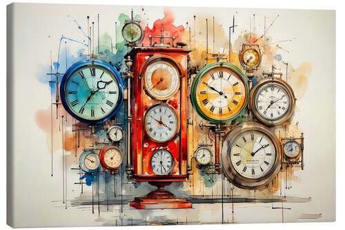 Canvas print Clocks