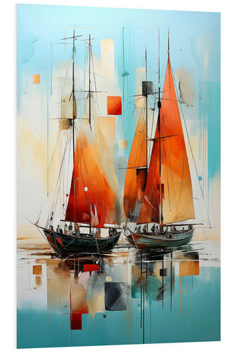 Foam board print Sailing Romance