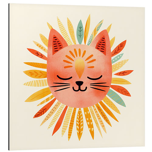 Cuadro de aluminio Sunshine Kitty I