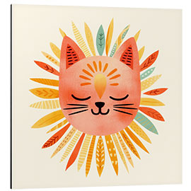 Tableau en aluminium Sunshine Kitty I