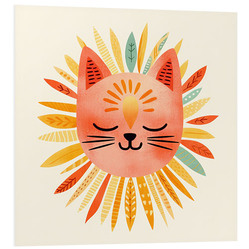 Foam board print Sunshine Kitty I