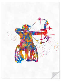 Vinilo para la pared Disability Sports - Archery