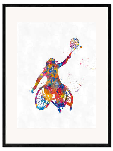 Impression artistique encadrée Disability Sports - Tennis