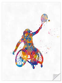 Sticker mural Disability Sports - Tennis