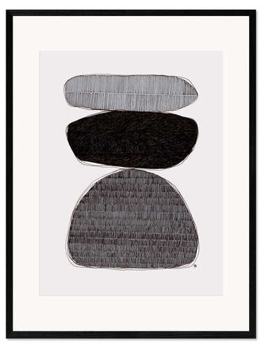Framed art print Pebbles