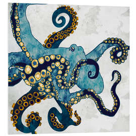 Foam board print Metallic Octopus