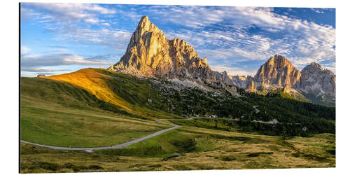 Aluminium print Sunrise in the Dolomites