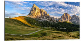 Aluminiumtavla Sunrise in the Dolomites