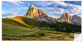 Wall sticker Sunrise in the Dolomites