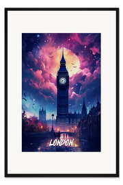 Gerahmter Kunstdruck London Fantasy Reiseplakat II
