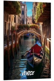 Aluminium print Venice Fantasy Travel Art