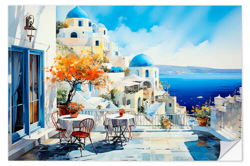 Naklejka na ścianę Santorini, Delightful Beauty