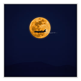 Obra artística  Airplane and Full Moon - George Pachantouris