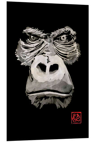 Foam board print Angry Gorilla