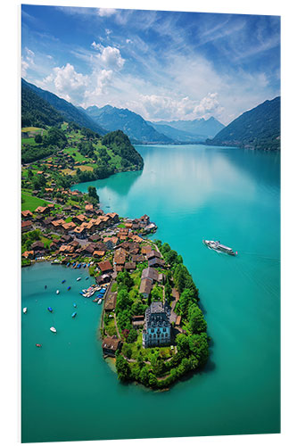 Cuadro de PVC Iseltwald, Lake Brienz, Switzerland