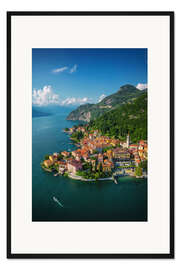 Gerahmter Kunstdruck Varenna, Comer See, Italien