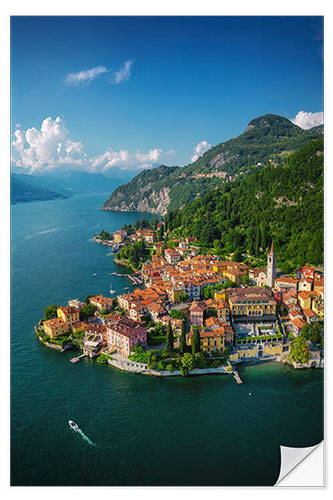 Selvklebende plakat Varenna, Lake Como, Italy