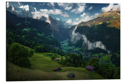 Aluminiumsbilde Lauterbrunnen Valley, Switzerland