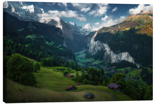 Obraz na płótnie Lauterbrunnen Valley, Switzerland