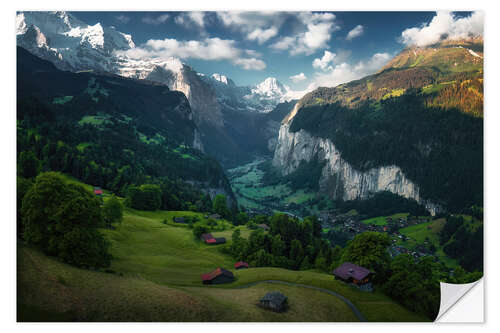 Adesivo murale Lauterbrunnen Valley, Switzerland