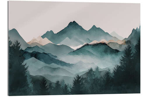 Gallery print Misty Mountains