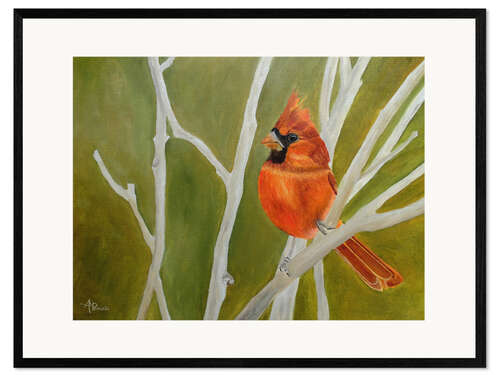 Kehystetty taidepainatus Cutest Ambushed Cardinal