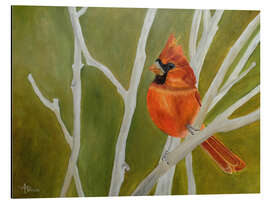 Magnettafel Süßer Rotkardinal