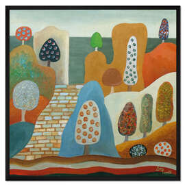 Gerahmter Kunstdruck Follow The Brick Road