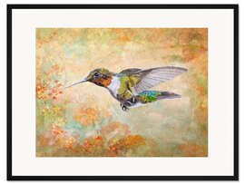 Gerahmter Kunstdruck Fliegen zu den Beeren