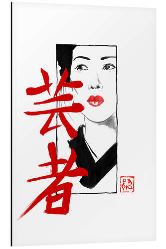 Tableau en aluminium Kumitate Lady Geisha