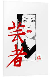 Foam board print Kumitate Lady Geisha