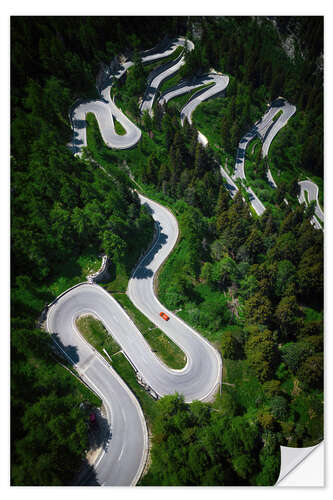 Selvklæbende plakat Majola Pass, Switzerland