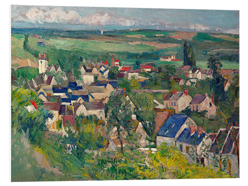 Hartschaumbild Auvers, Panoramic View, 1875