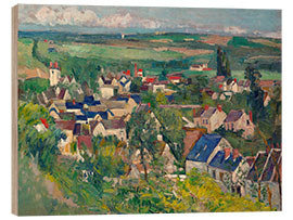 Holzbild Auvers, Panoramic View, 1875