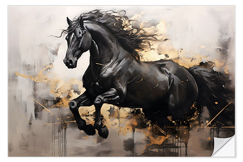 Wall sticker Black Stallion