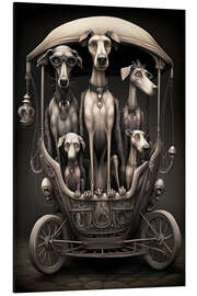 Aluminium print Dogmobile