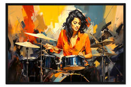 Gerahmter Kunstdruck Mein Schlagzeug und Ich