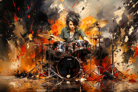 Magnettafel Drums Passion