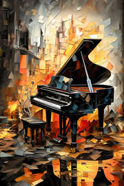 Magnettafel Grand Piano Shades