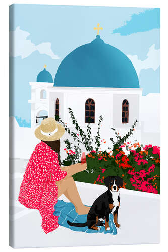 Tableau sur toile Greek Staycation
