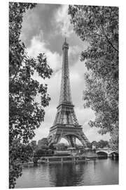 Foam board print Eiffel Tower on the Banks of the Seine