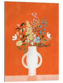 Gallery Print Blumen in einer Vase, Orange