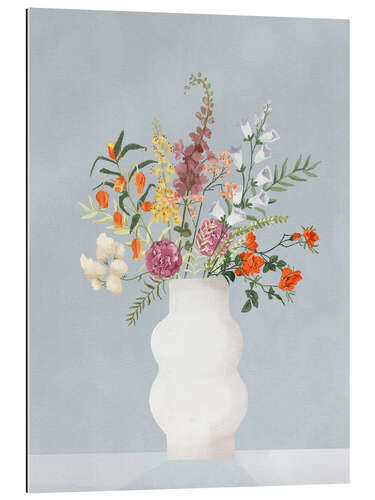 Galleriprint Blumen in Vase, Blau