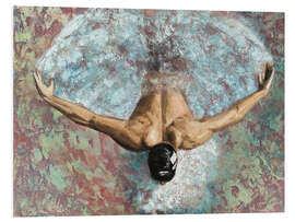 Quadro em PVC Butterfly Swimmer