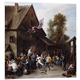 Foam board print Kermis on St. George's Day, David Teniers the Young