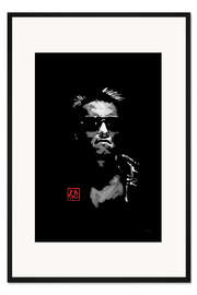 Gerahmter Kunstdruck Schwarzy Terminator