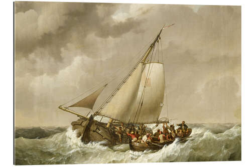 Galleritryk Rescue on Stormy Sea, 1820